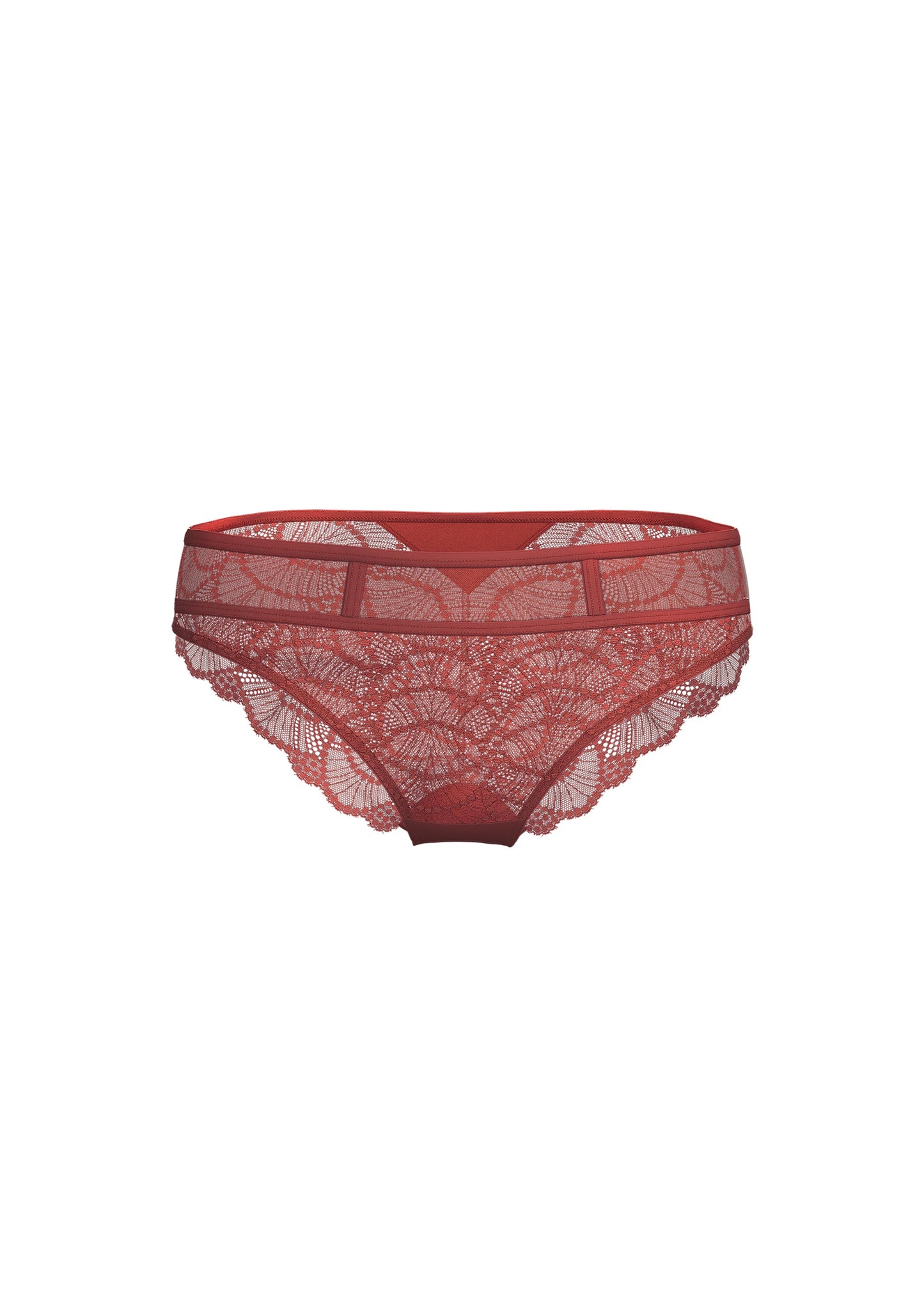ANYA Bronte Red Lace Brief Panties