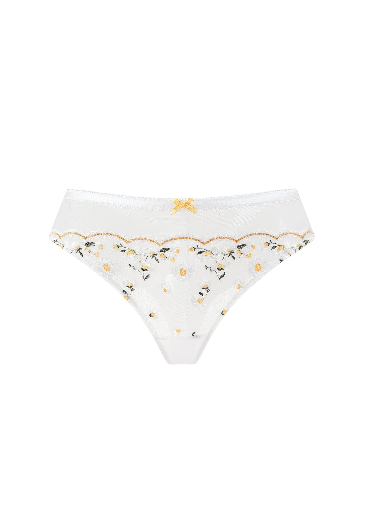 ADELE Daisy Embroidery Lace Tanga Panties