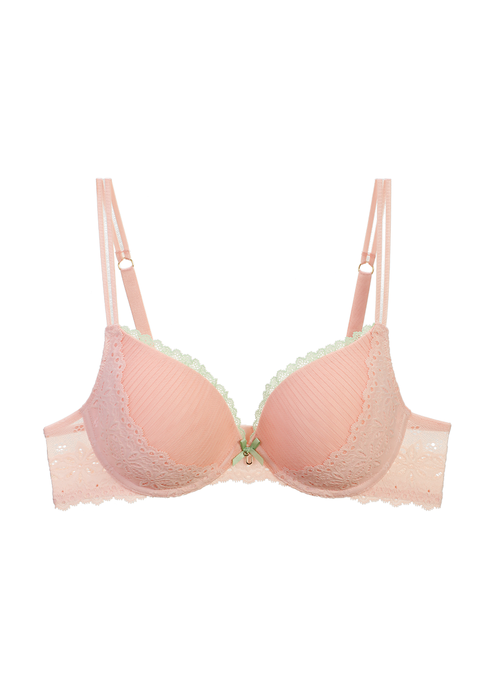 ANNIE Plus Seductive Underwired Demi Pink Lace Bra