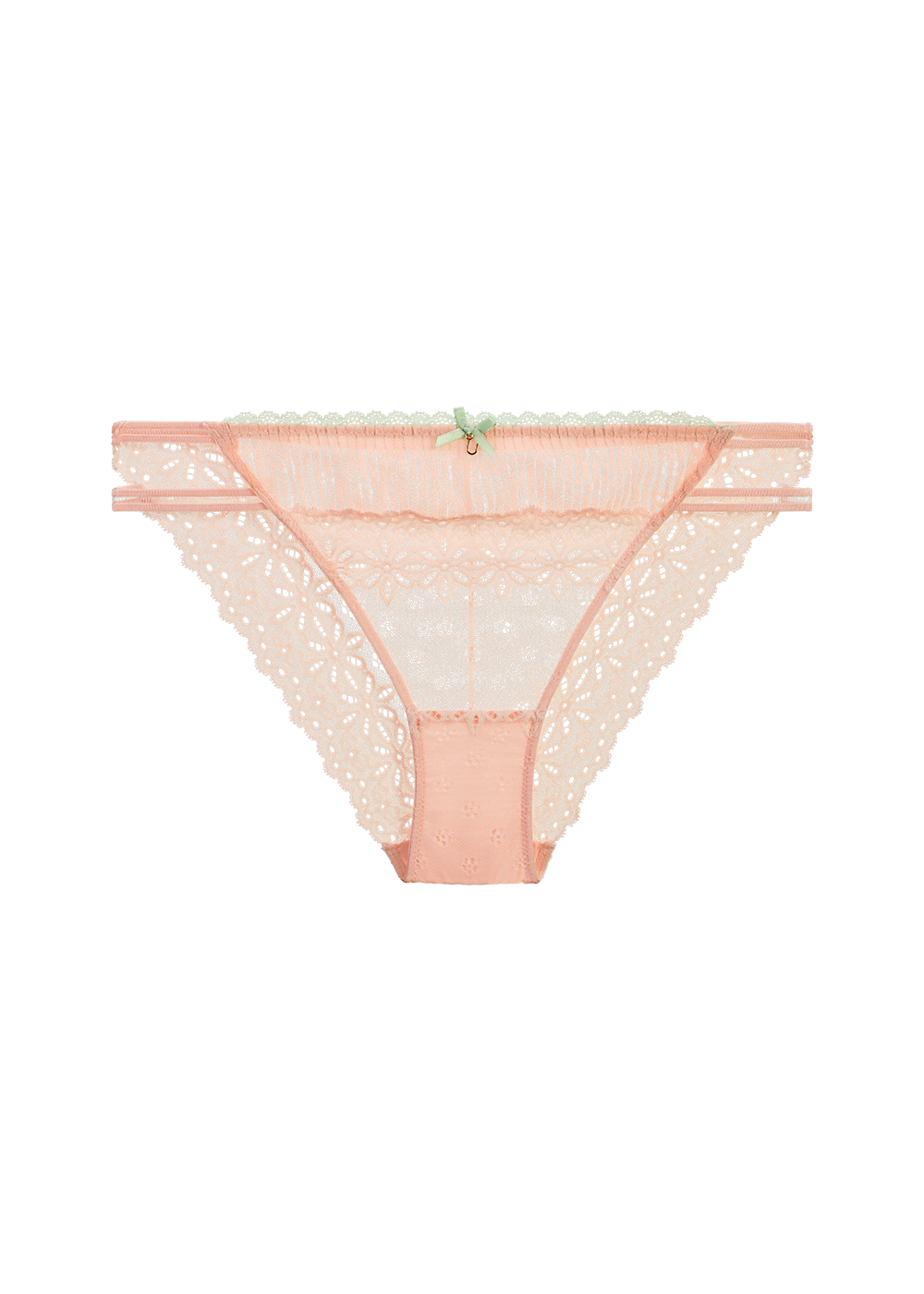ANNIE Plus Seductive Floral Pink Lace Brief Panties