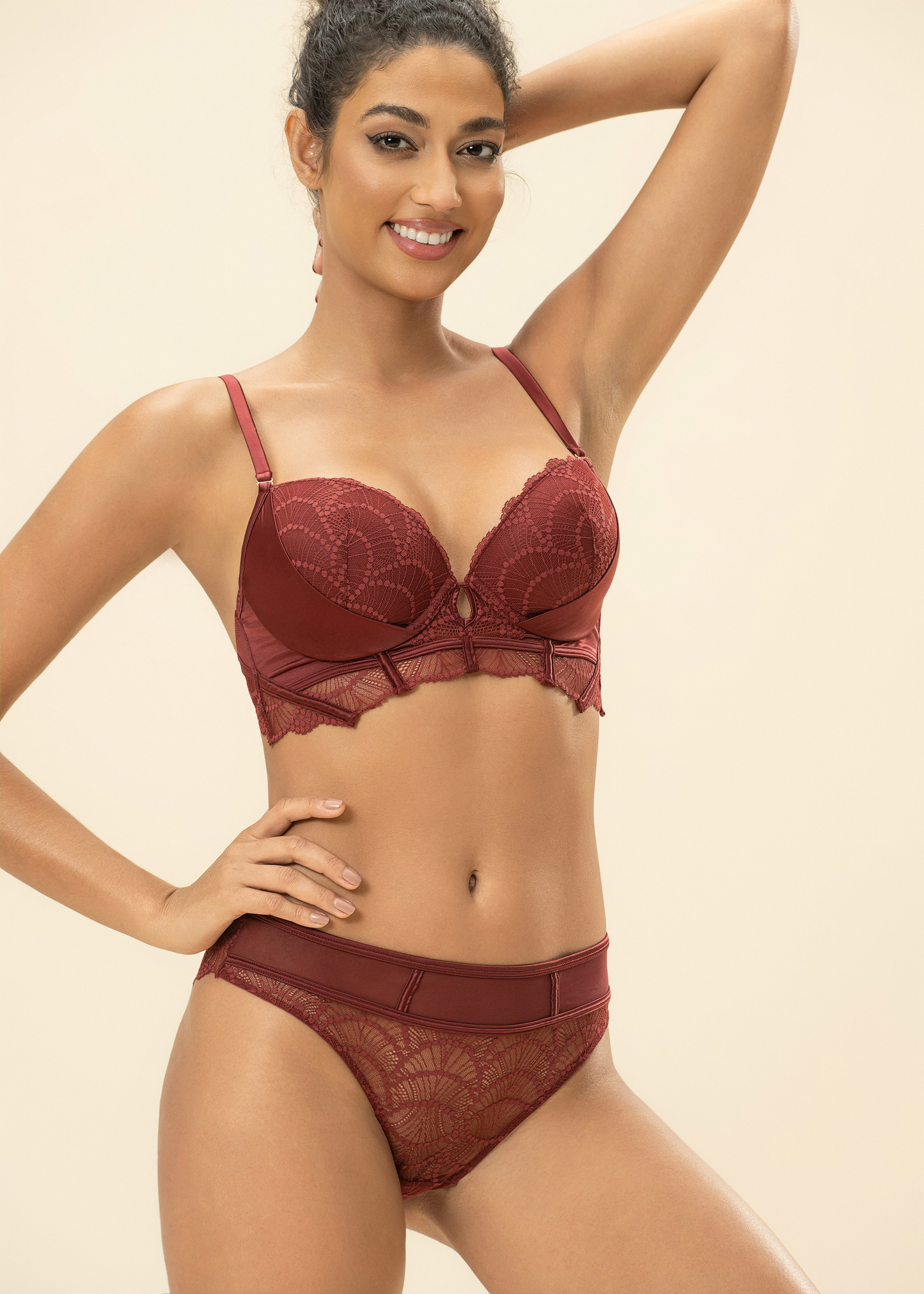 ANYA Bronte Red Lace Lingerie