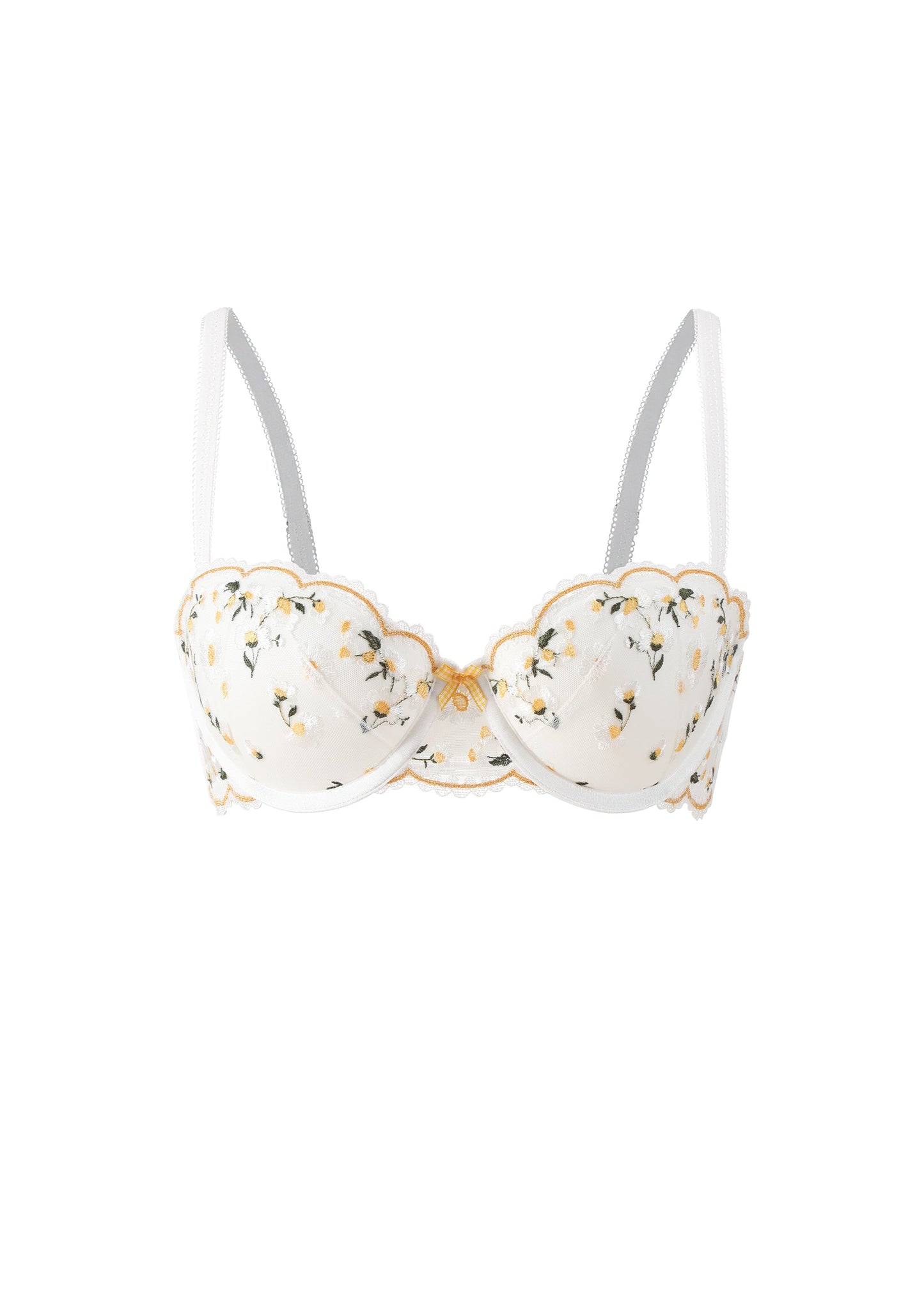 ARDEN Daisy Embroidery Lace Balconette Bra