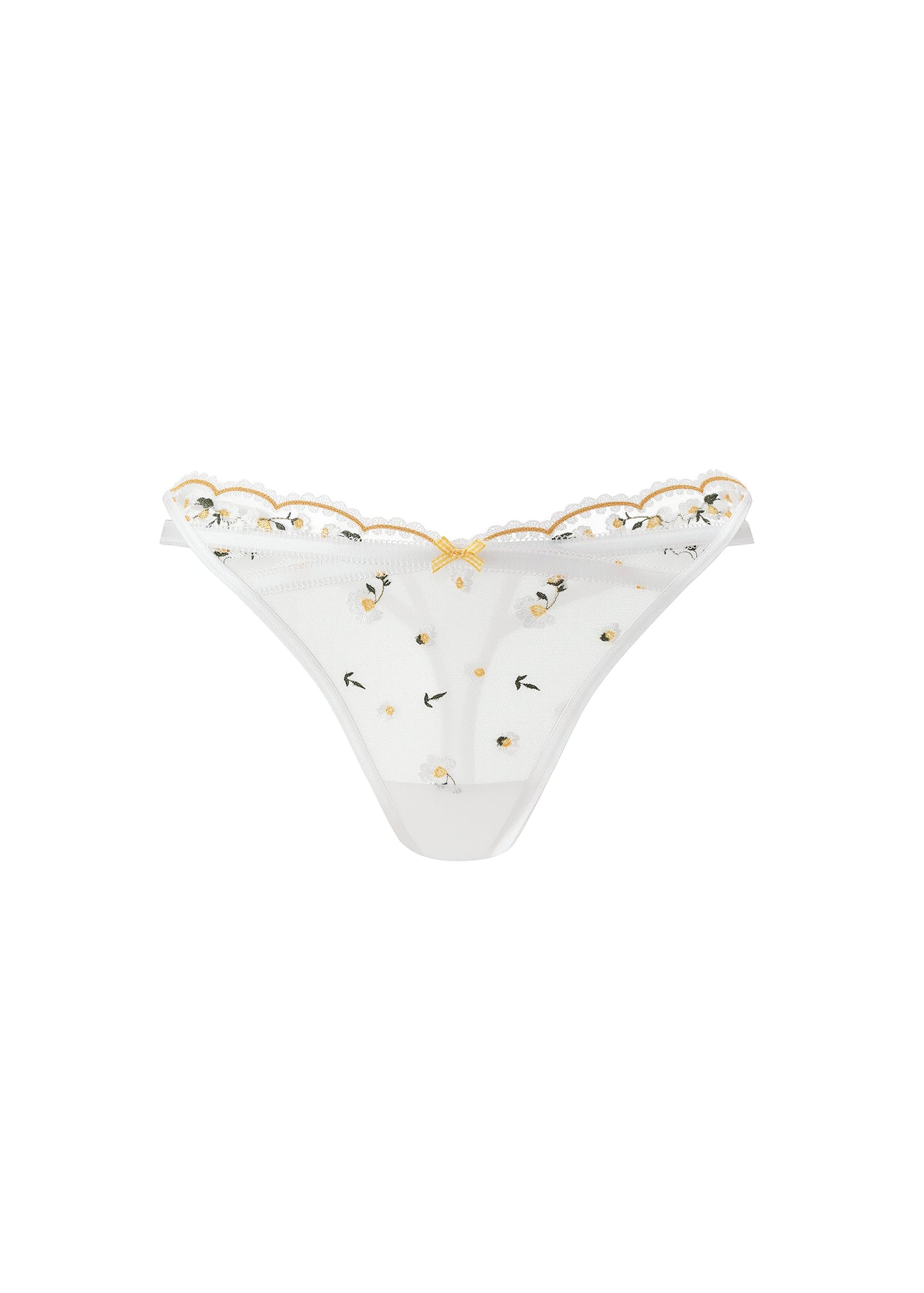ARDEN Daisy Embroidery Lace Thong Panties
